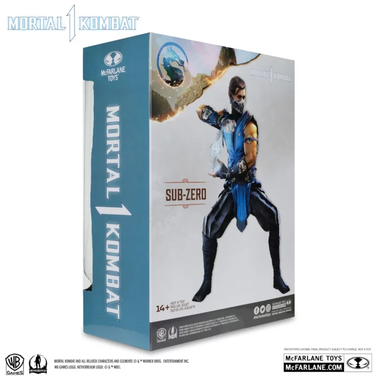 09. McFarlane Mortal Kombat Sub Zero Figura, 25cm