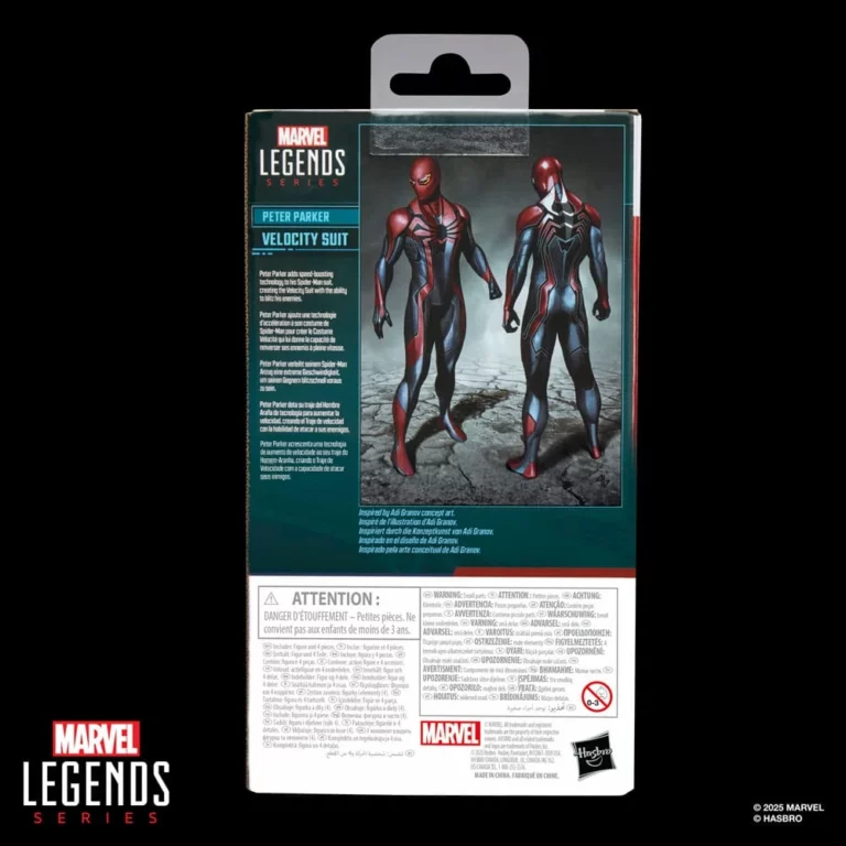 10. Marvel Legends Series Gamerverse Peter Parker (Velocity Suit) Figura, 15cm