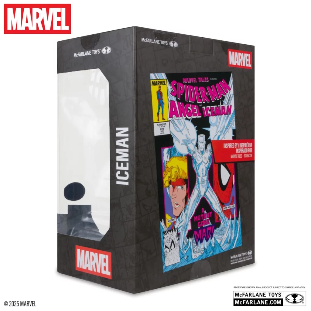 10. McFarlane Marvel Iceman Figura, 29cm + Strip (Marvel Tales #229)