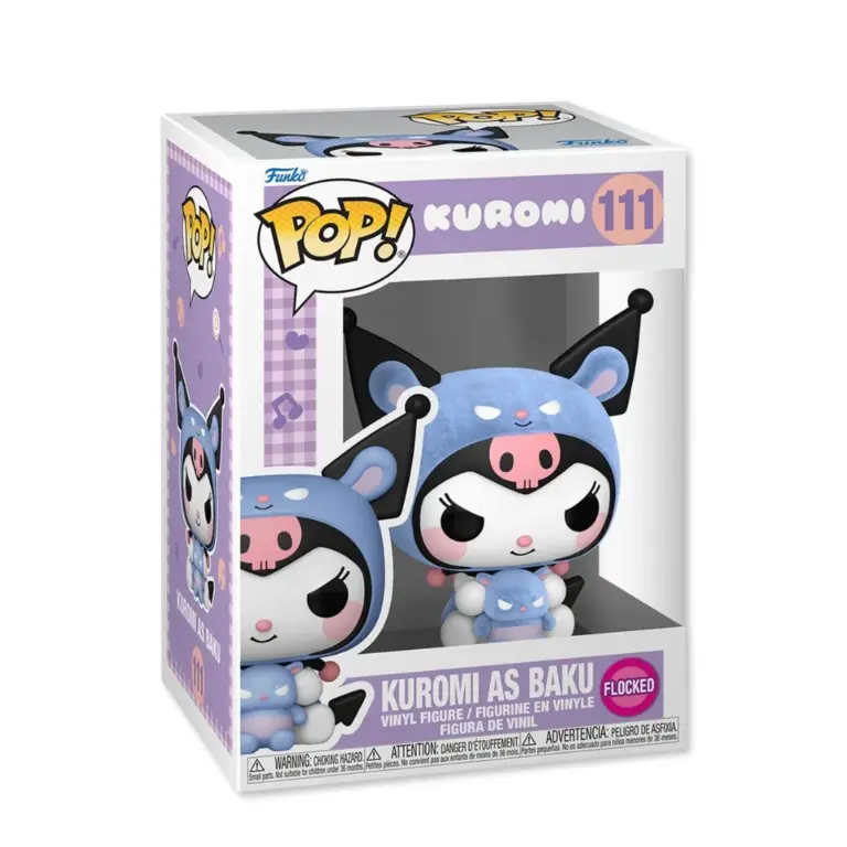 01. Funko Pop! Kuromi Kuromi As Baku (Flocked) #111