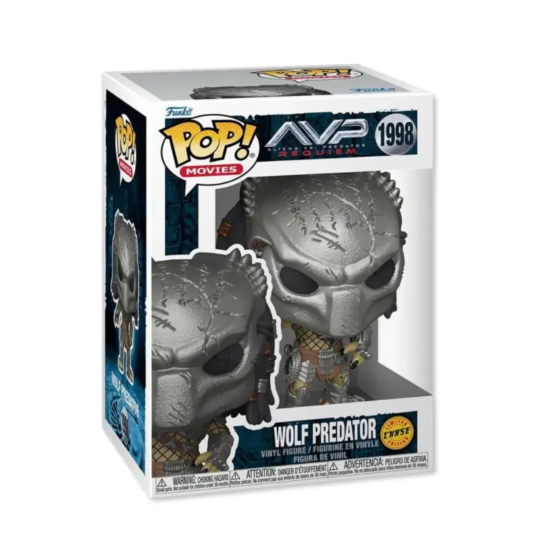 01. Funko Pop! Movies Aliens Vs. Predator Wolf Predator #1998 (CHASE)