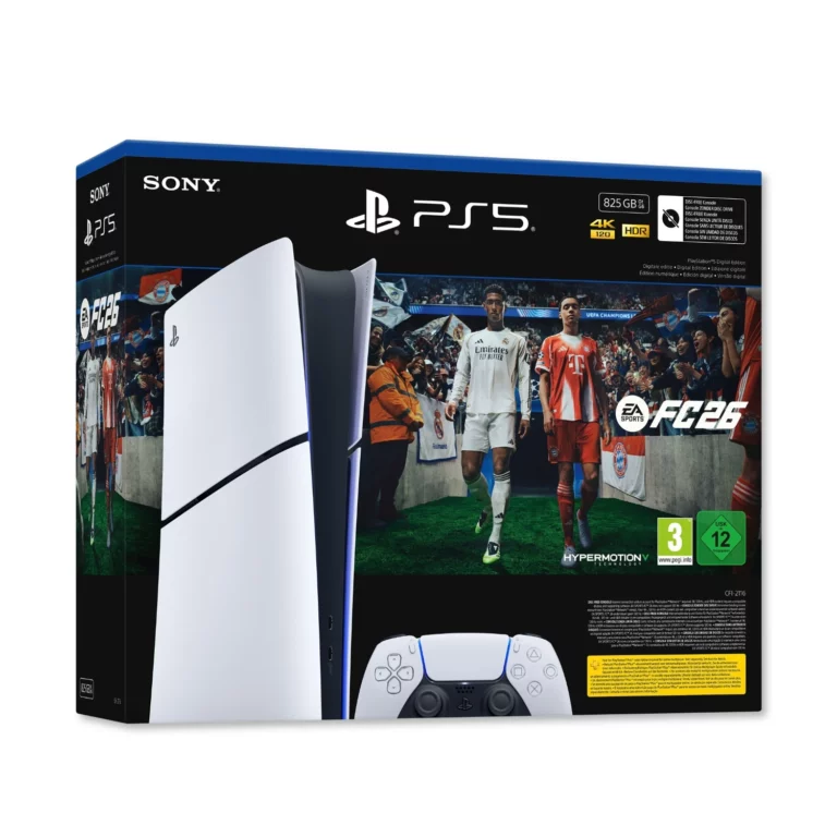 01. PlayStation 5 Slim Digital E Chassis + EA Sports FC 26 PS5 (download Kod)