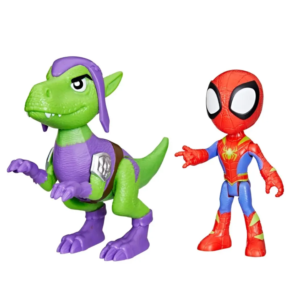01. Spidey And His Amazing Friends Dino Webs Spidey & Goblin Raptor