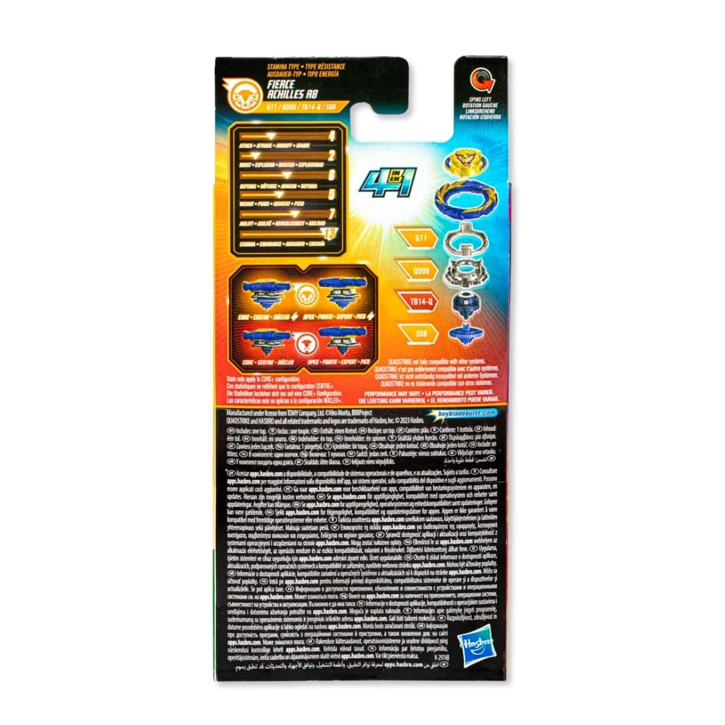 02. Beyblade Burst QuadStrike Fierce Achilles A8