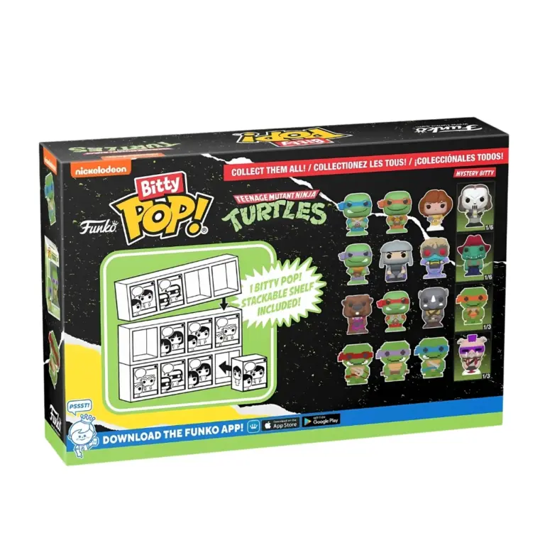 02. Funko Bitty Pop! Teenage Mutant Ninja Turtles 4 Pack Series 1