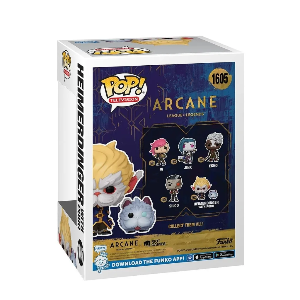 02. Funko Pop! TV Arcane League Of Legends Heimerdinger With Poro #1605