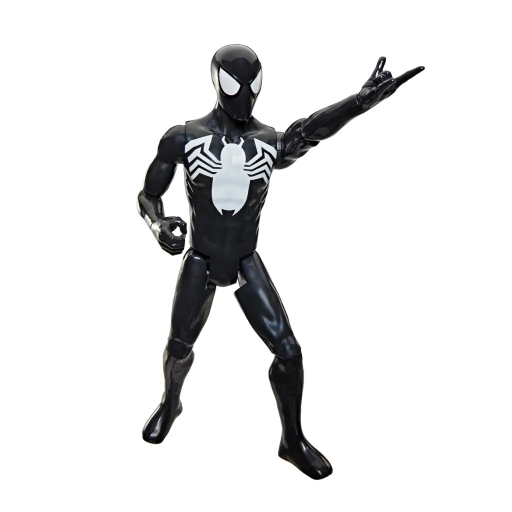 02. Hasbro Titan Series Spider Man Black Suit Spider Man Figura, 30cm