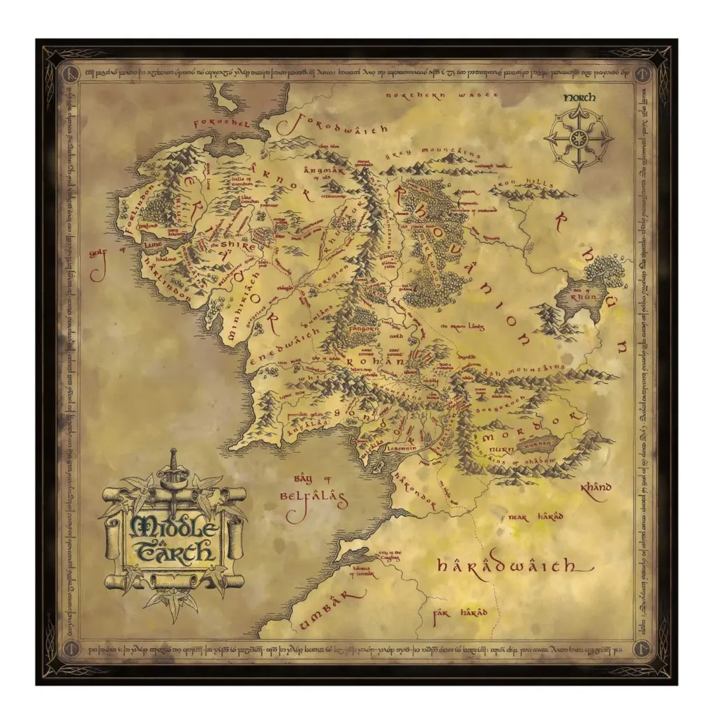 02. Lord Of The Rings Puzzle Map Of Middle Earth, 1000pcs