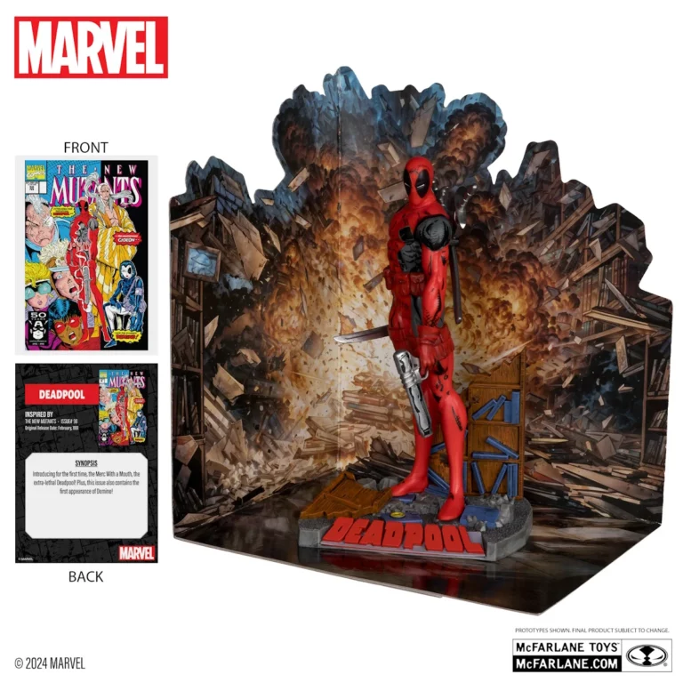 02. McFarlane Marvel Deadpool (The New Mutants #98) Figura, 16cm