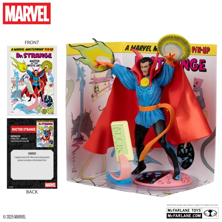 02. McFarlane Marvel Doctor Strange (Strange Tales #128) Figura, 20cm
