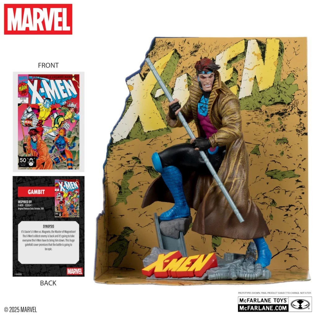 02. McFarlane Marvel Gambit (X Men #1) Figura, 18cm
