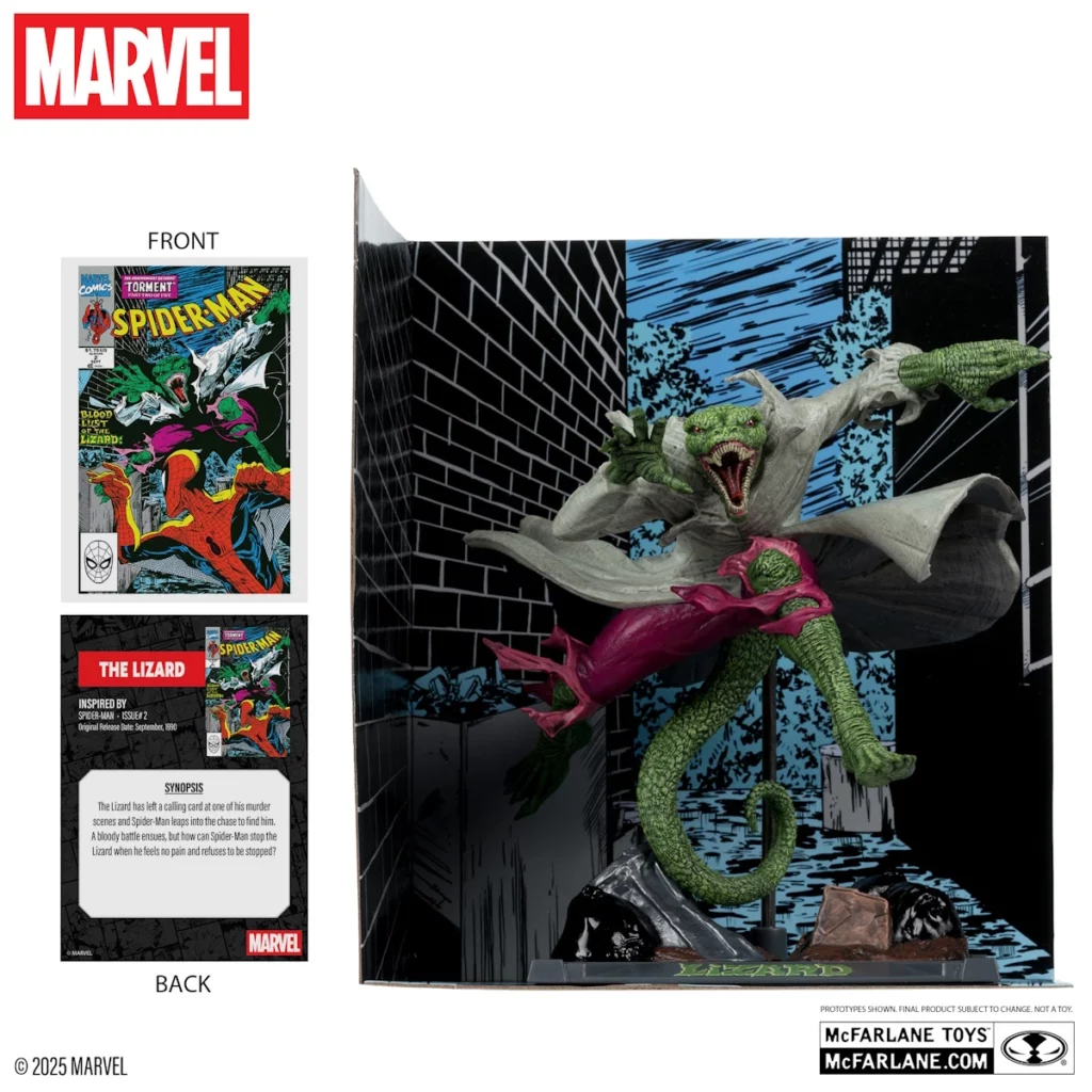 02. McFarlane Marvel The Lizard (Spider Man #2) Figura, 15cm