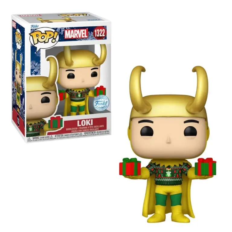 03. Funko Pop! Marvel Holiday Loki (Metallic) #1322