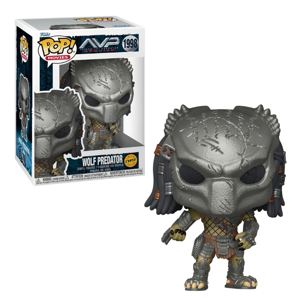 03. Funko Pop! Movies Aliens Vs. Predator Wolf Predator #1998 (CHASE)