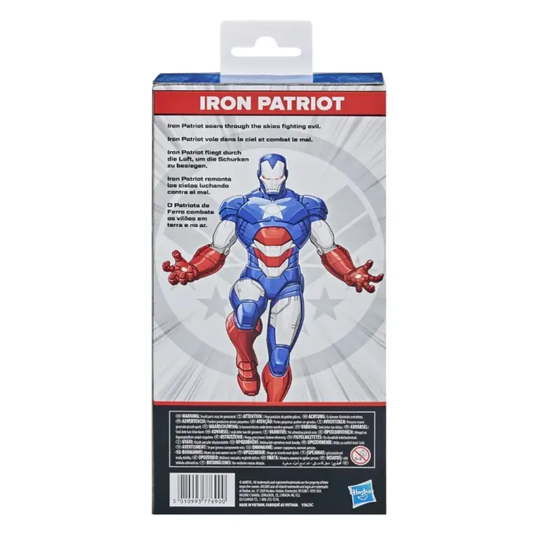 03. Hasbro Marvel Iron Patriot Figura, 25cm