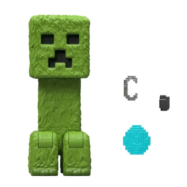 03. Mattel Minecraft Movie Creeper Figura, 10cm
