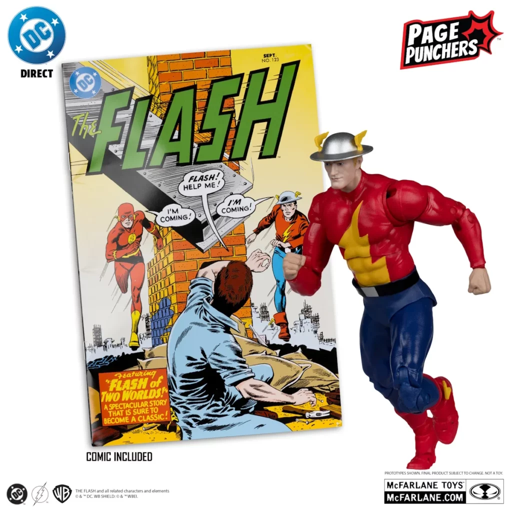 03. McFarlane DC The Flash Jay Garrick Figura, 18cm + Strip (The Flash #123)