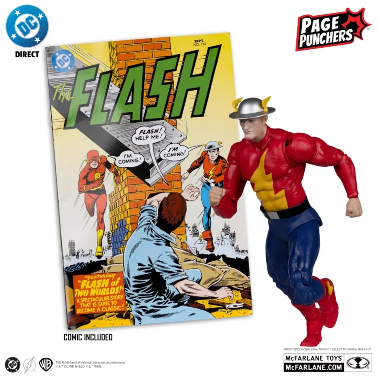 03. McFarlane DC The Flash Jay Garrick Figura, 18cm + Strip (The Flash #123)