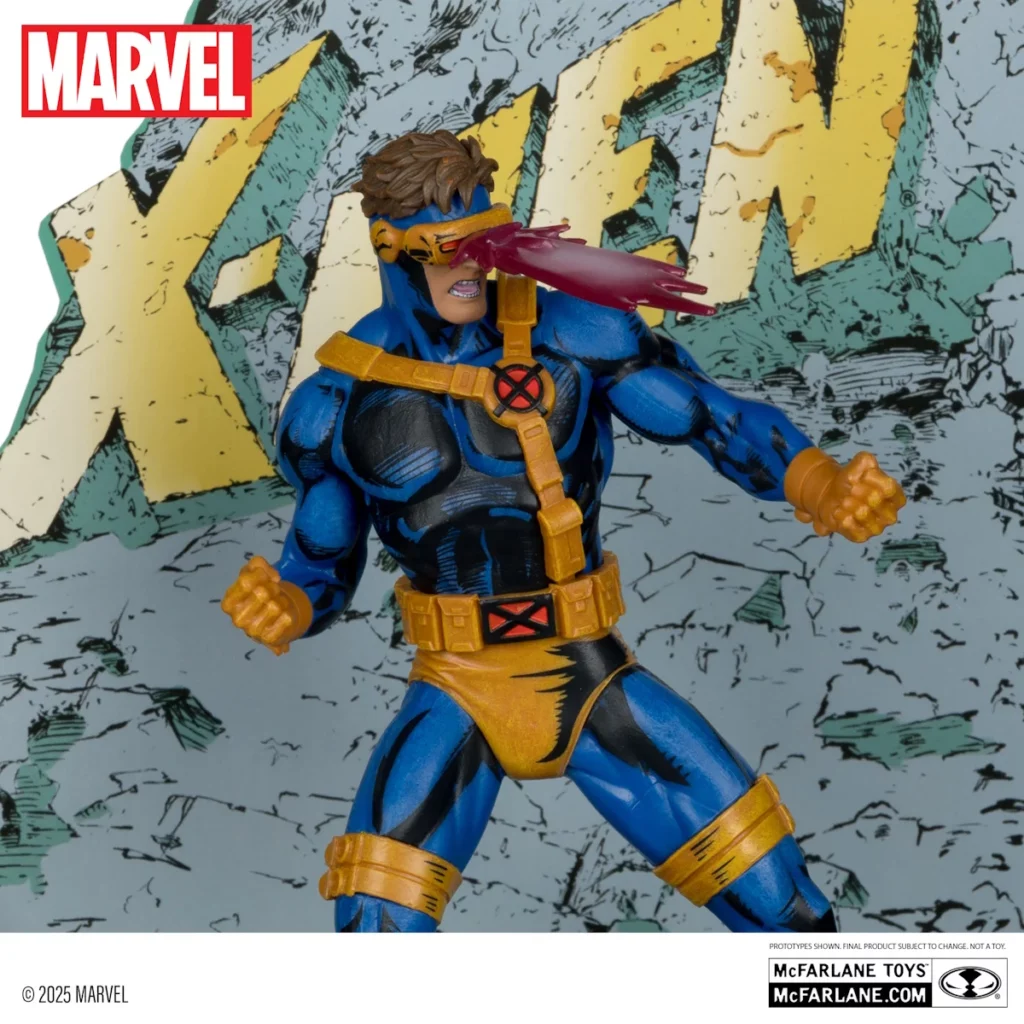 03. McFarlane Marvel Cyclops (X Men #1) Figura, 17cm
