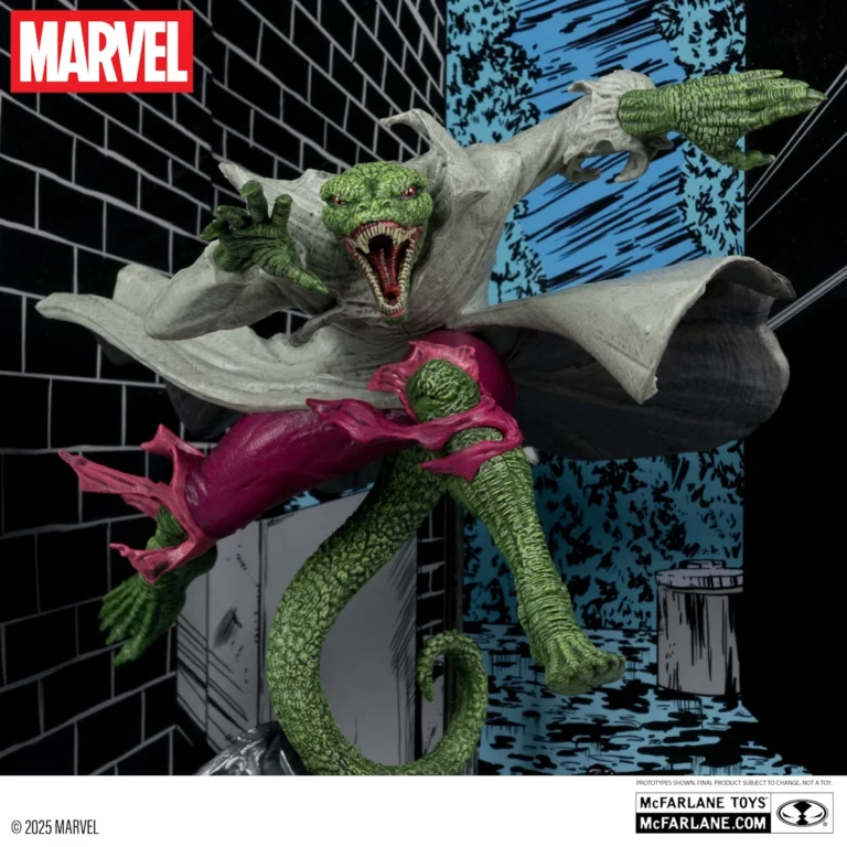03. McFarlane Marvel The Lizard (Spider Man #2) Figura, 15cm
