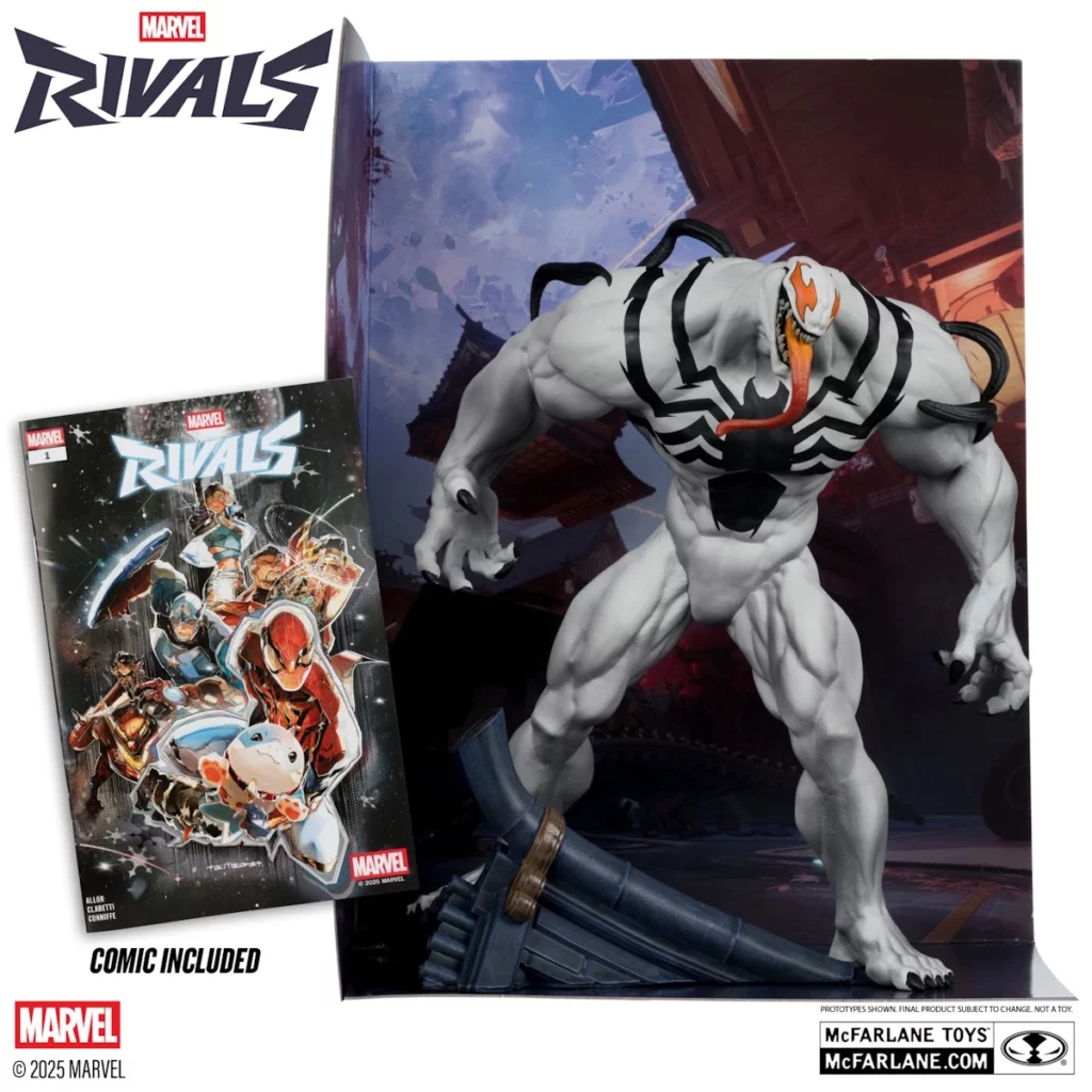 03. McFarlane Red Platinum Edition Venom (Marvel Rivals) Figura, 24cm