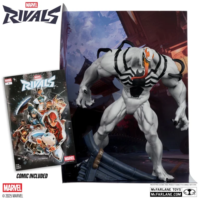 03. McFarlane Red Platinum Edition Venom (Marvel Rivals) Figura, 24cm