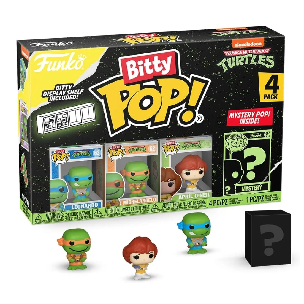 04. Funko Bitty Pop! Teenage Mutant Ninja Turtles 4 Pack Series 1