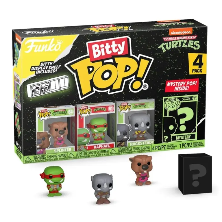 04. Funko Bitty Pop! Teenage Mutant Ninja Turtles 4 Pack Series 3
