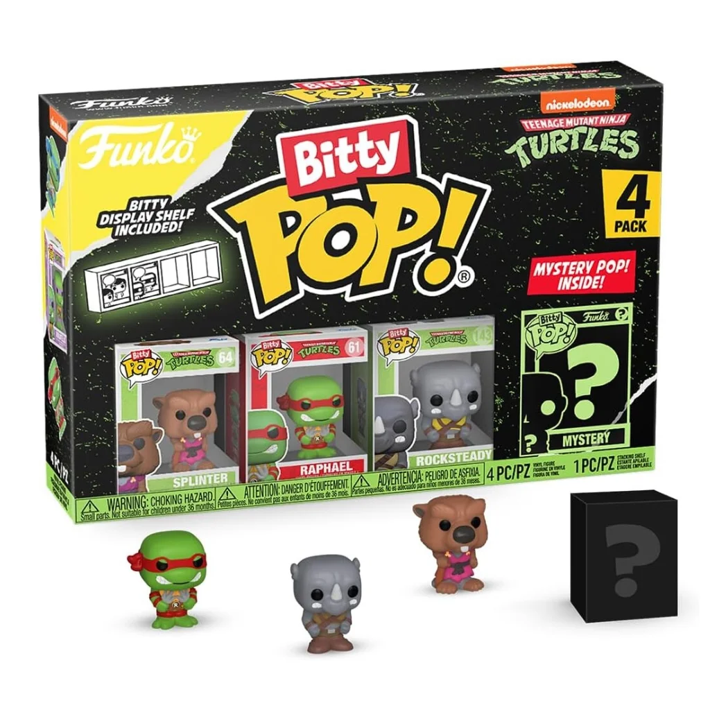 04. Funko Bitty Pop! Teenage Mutant Ninja Turtles 4 Pack Series 3