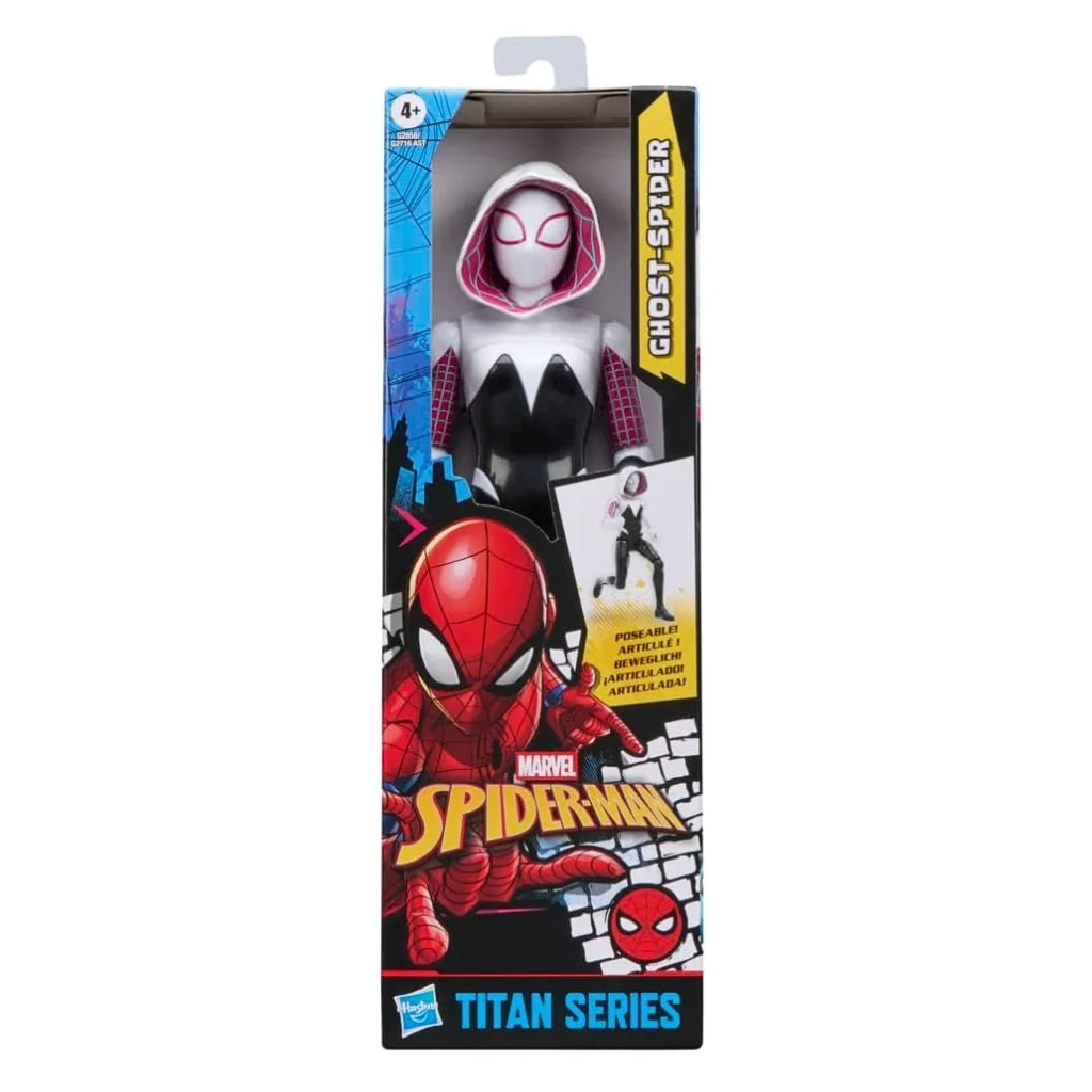 04. Hasbro Titan Series Spider Man Ghost Spider Figura, 30cm