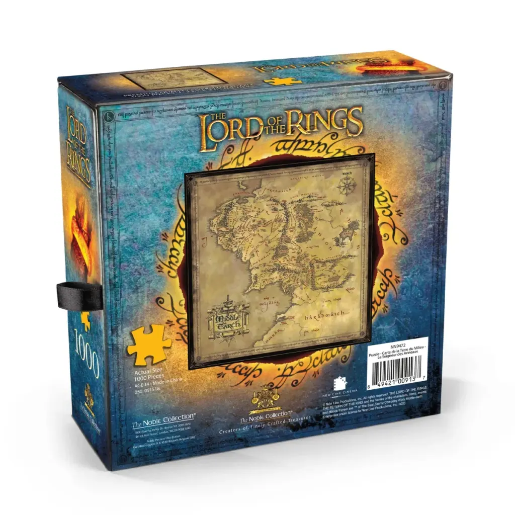 04. Lord Of The Rings Puzzle Map Of Middle Earth, 1000pcs