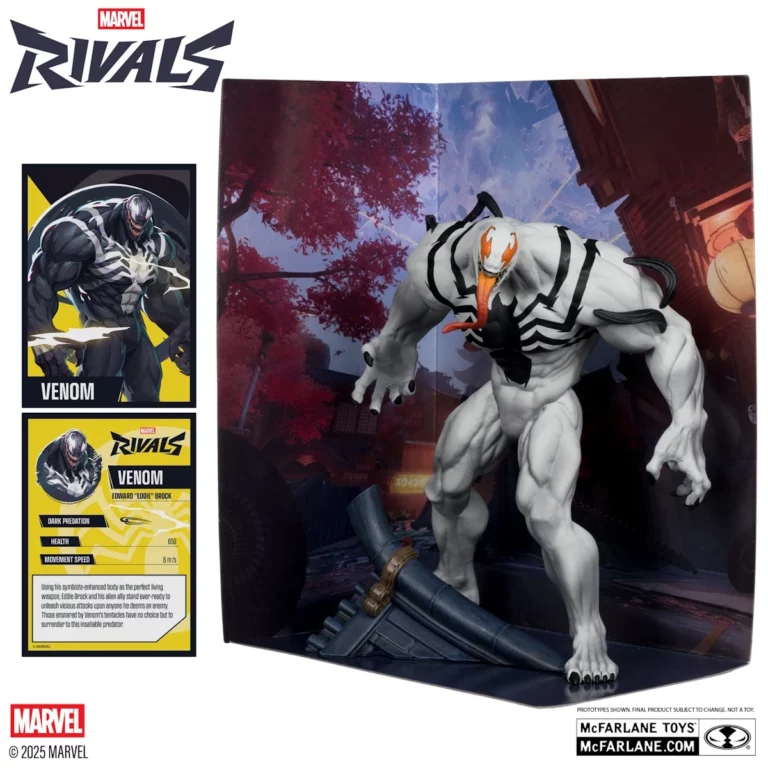 04. McFarlane Red Platinum Edition Venom (Marvel Rivals) Figura, 24cm
