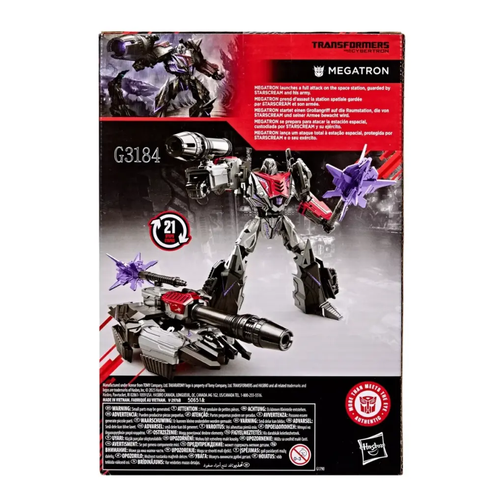 04. Transformers Studio Series War For Cybertron Megatron Figura, 16cm