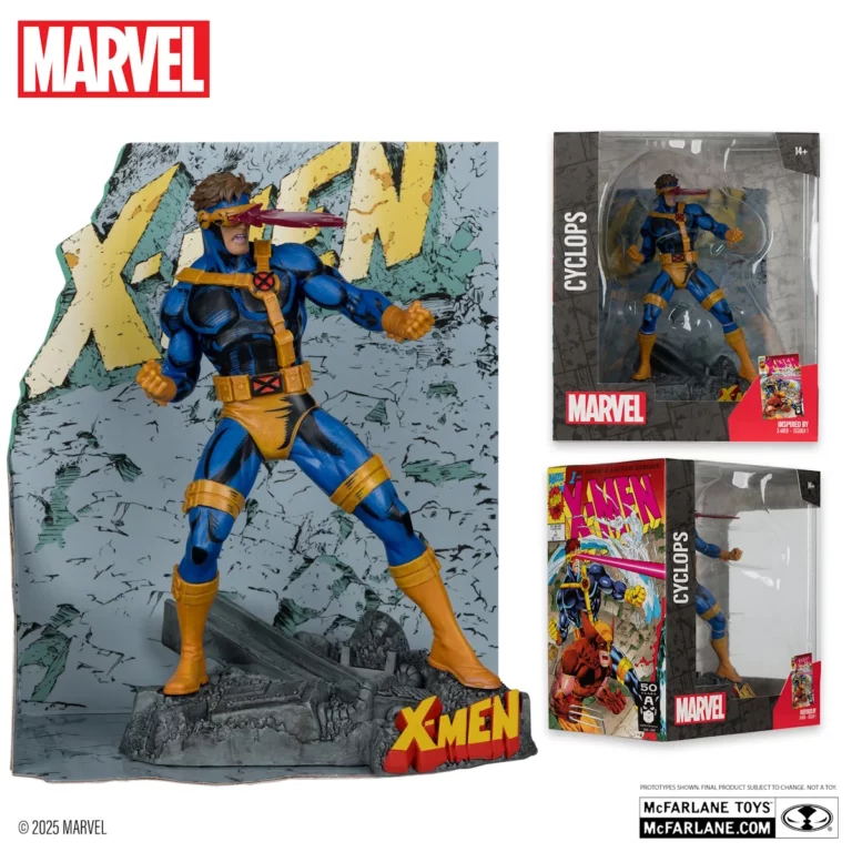 05. McFarlane Marvel Cyclops (X Men #1) Figura, 17cm