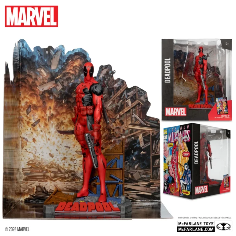 05. McFarlane Marvel Deadpool (The New Mutants #98) Figura, 16cm