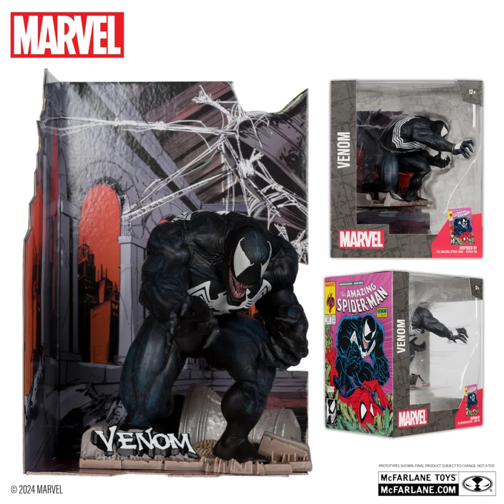 05. McFarlane Marvel Venom (The Amazing Spider Man #316) Figura, 16cm