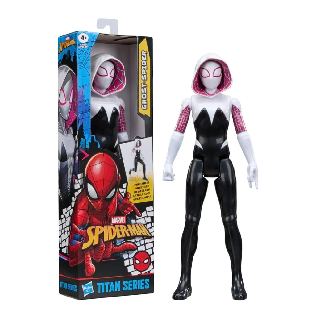 06. Hasbro Titan Series Spider Man Ghost Spider Figura, 30cm
