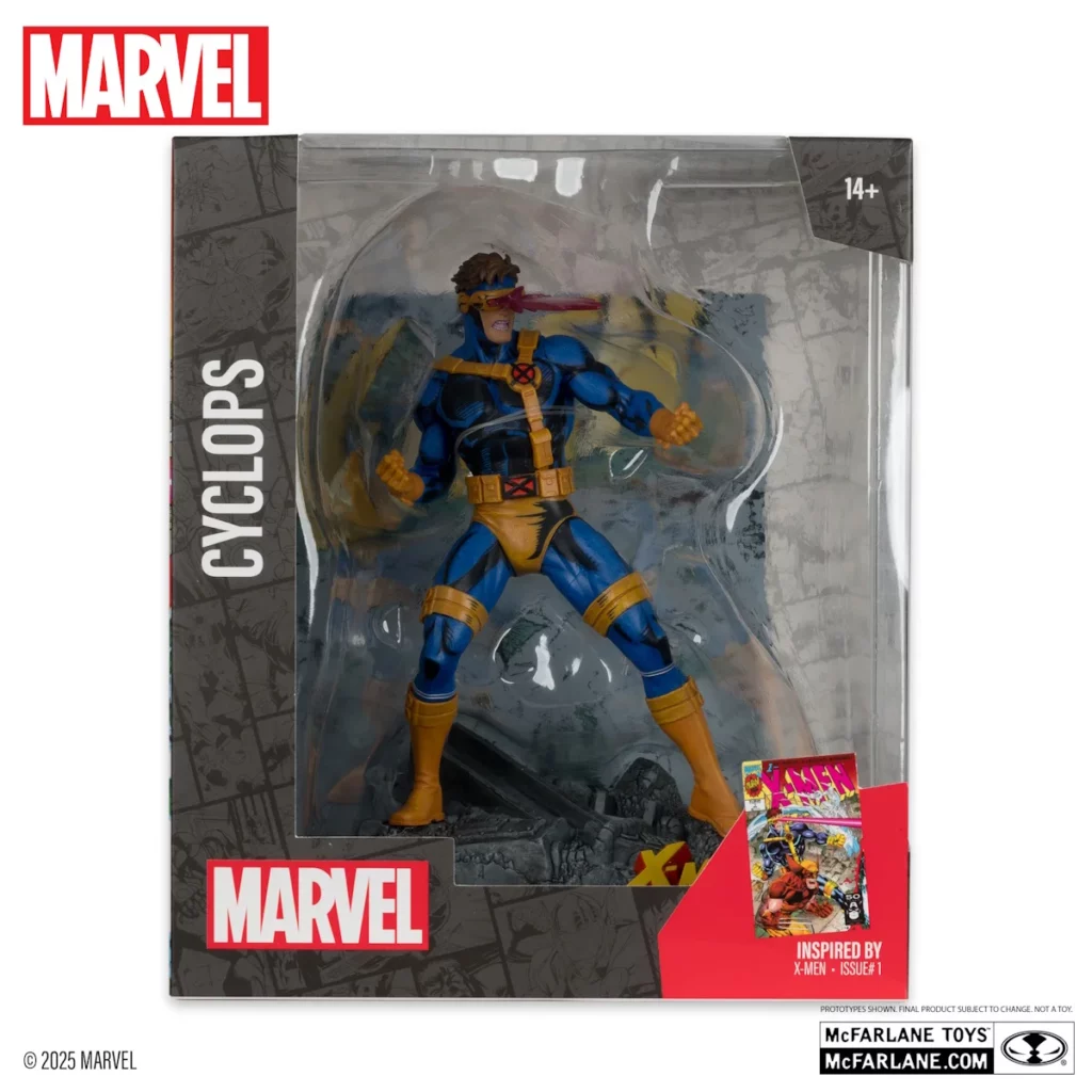 06. McFarlane Marvel Cyclops (X Men #1) Figura, 17cm