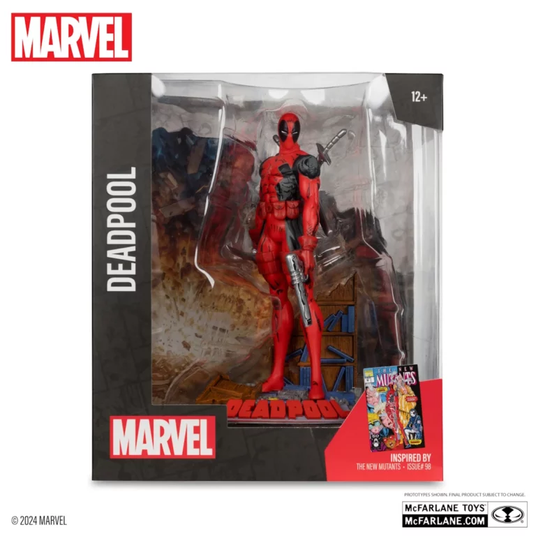 06. McFarlane Marvel Deadpool (The New Mutants #98) Figura, 16cm