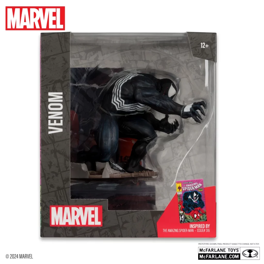 06. McFarlane Marvel Venom (The Amazing Spider Man #316) Figura, 16cm
