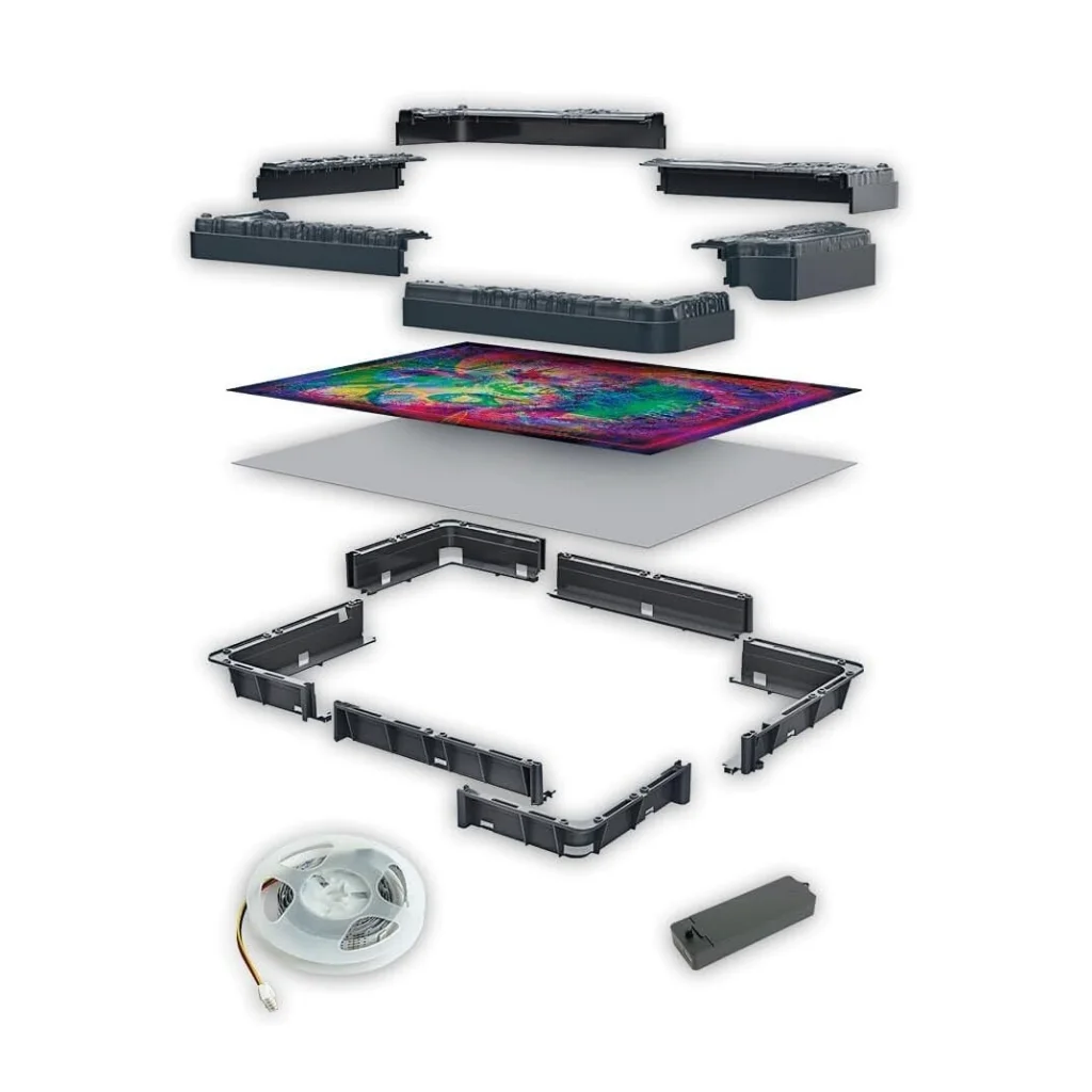 06. Stranger Things 'The Upside Down' Puzzle S LED Okvirom, 520pcs