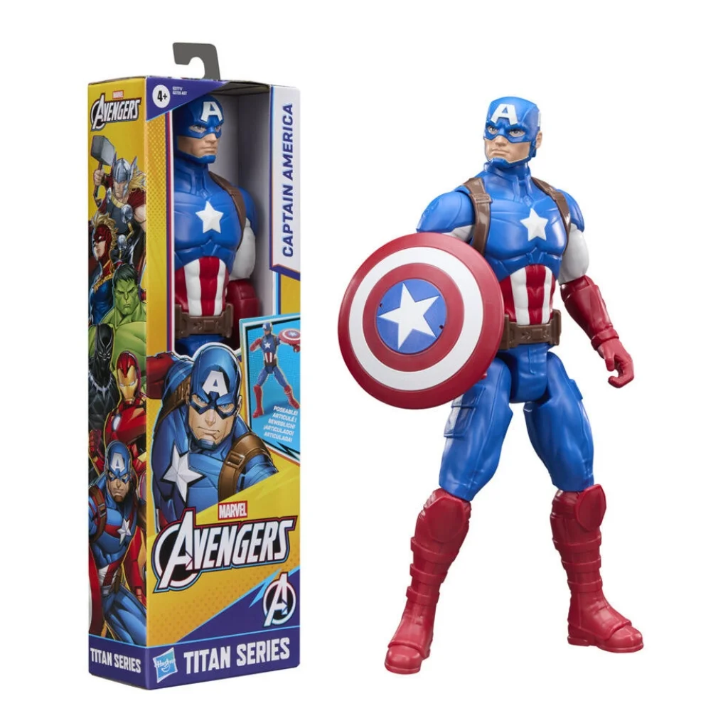 07. Hasbro Titan Series Avengers Captain America Figura, 30cm