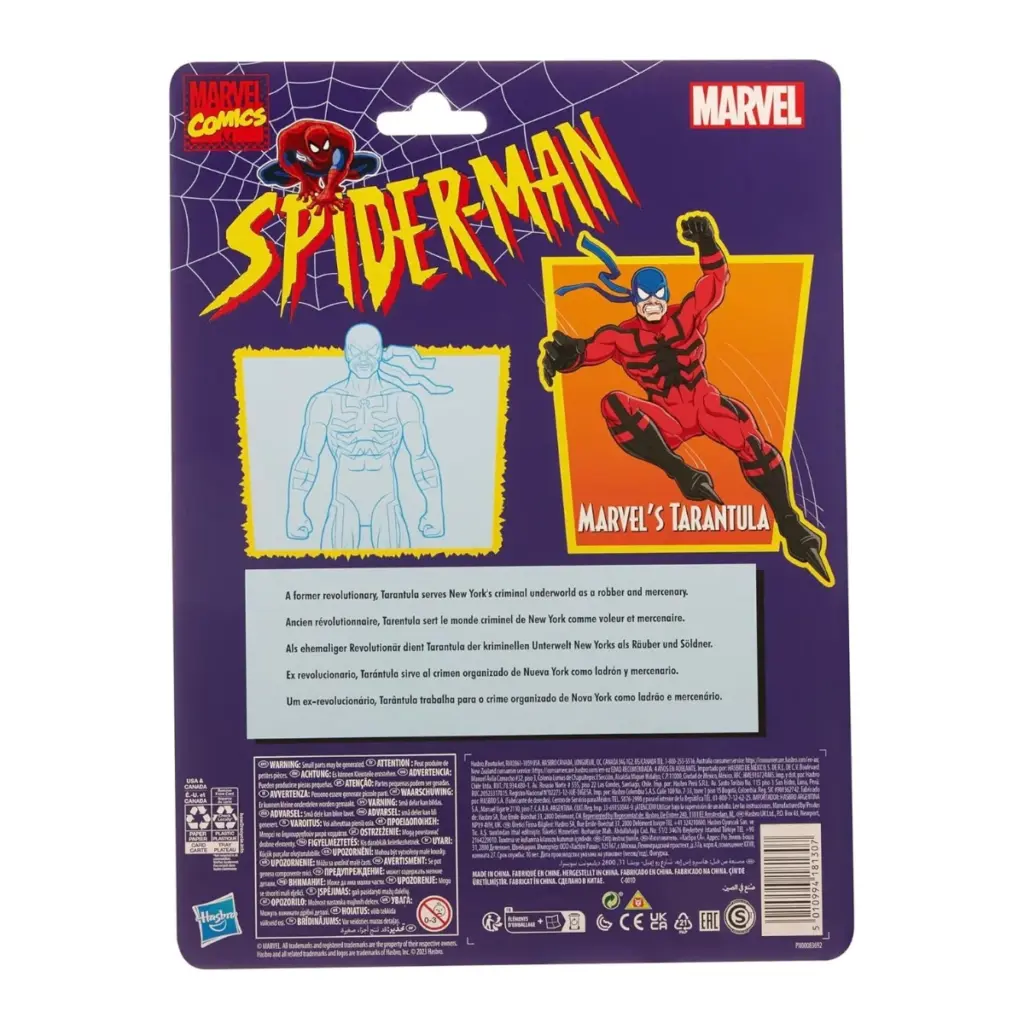 07. Marvel Legends Series Spider Man Marvel's Tarantula Figura, 15cm