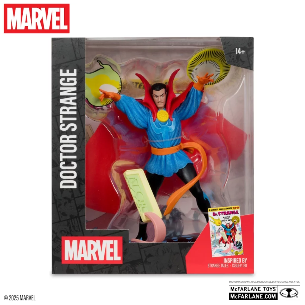 07. McFarlane Marvel Doctor Strange (Strange Tales #128) Figura, 20cm