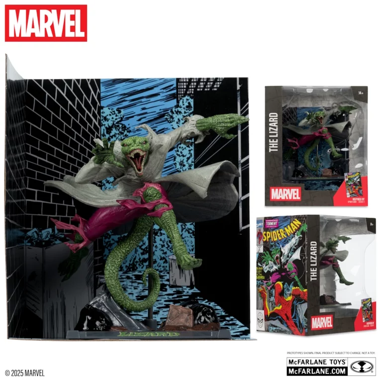 07. McFarlane Marvel The Lizard (Spider Man #2) Figura, 15cm