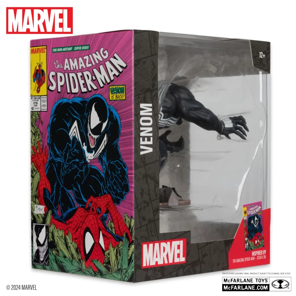 07. McFarlane Marvel Venom (The Amazing Spider Man #316) Figura, 16cm