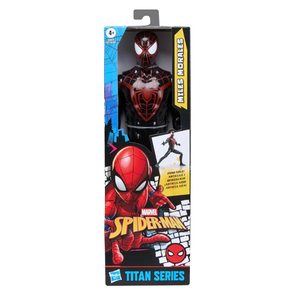08. Hasbro Titan Series Spider Man Miles Morales Figura, 30cm