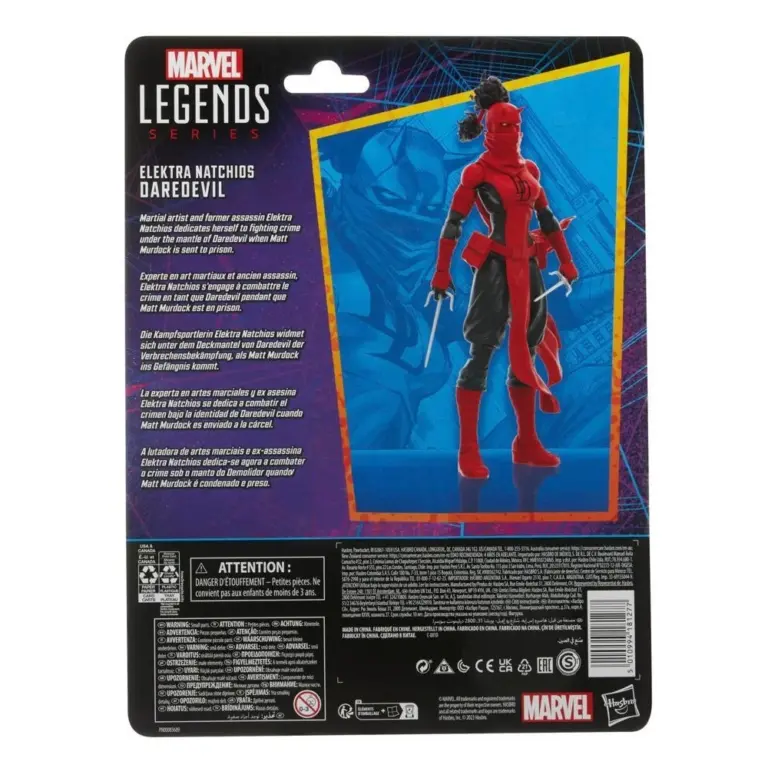 08. Marvel Legends Series Elektra Natchios Daredevil Figura, 15cm