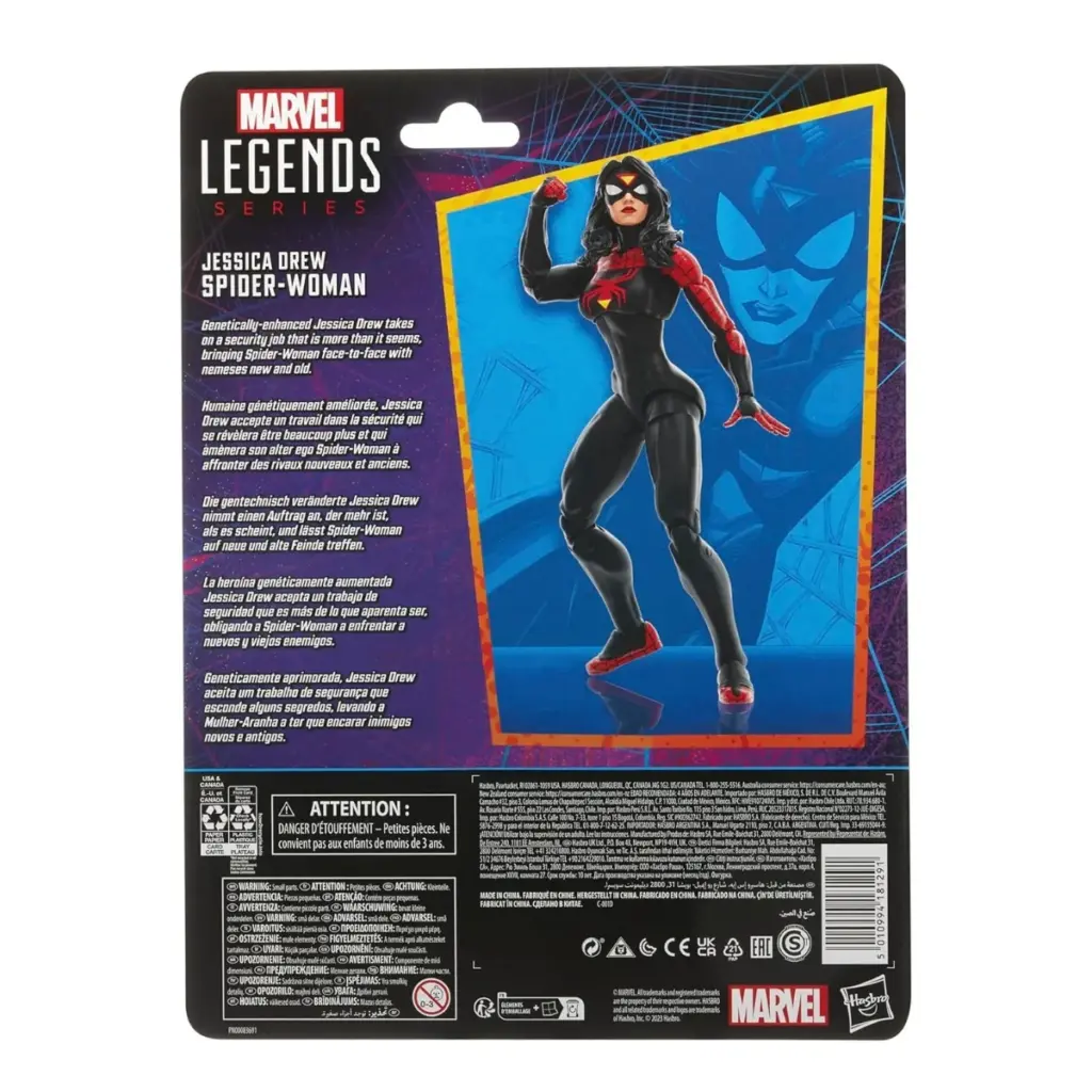 08. Marvel Legends Series Jessica Drew Spider Woman Figura, 15cm