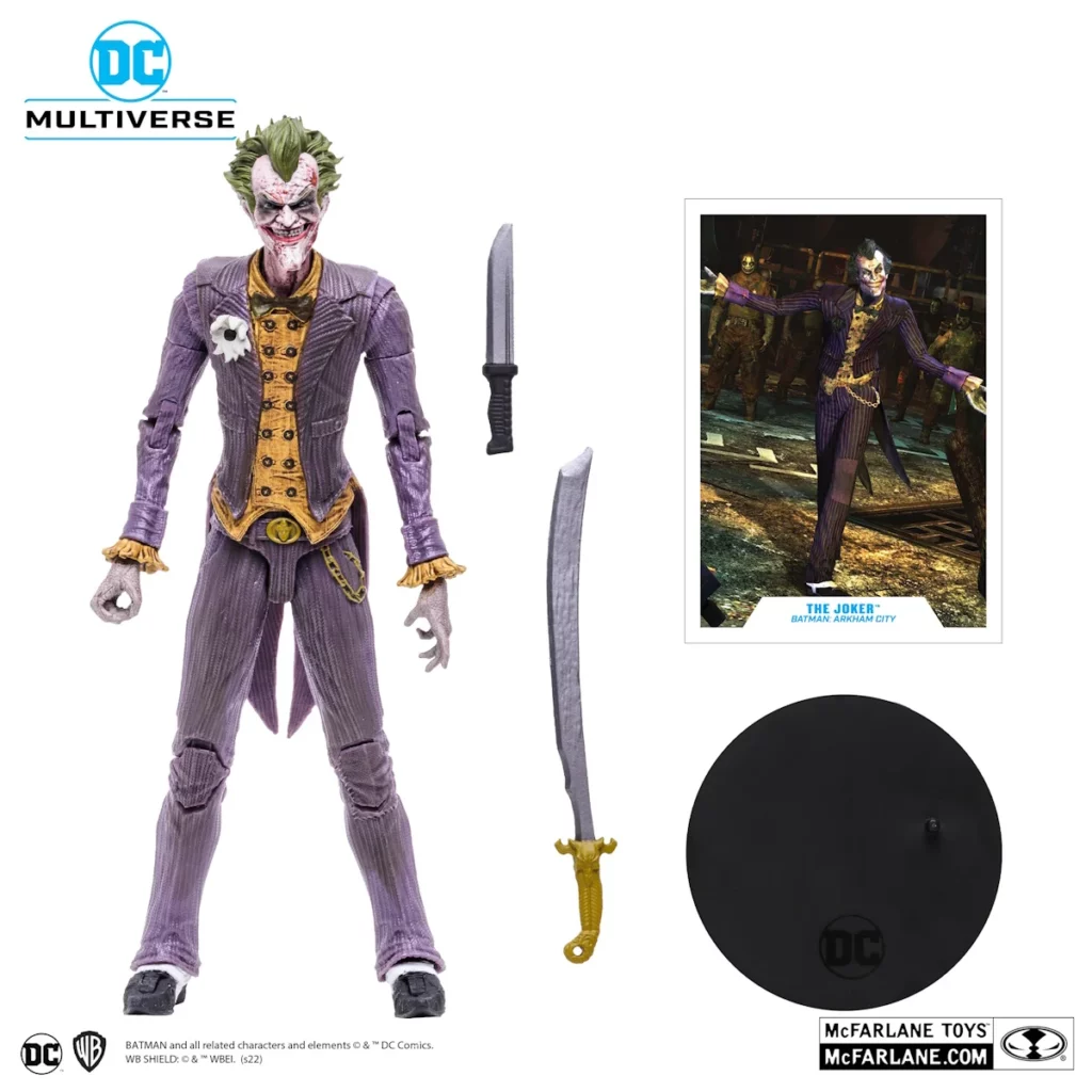 08. McFarlane DC Multiverse The Joker (Batman Arkham City) Figura, 18cm